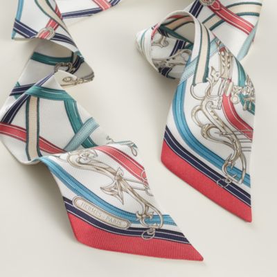 ♦️HERMES♦️エルメス　スパゲッティフリンジスカーフ レディス, スカーフ、ショール＆マフラー, ツイリー＆その他スモール